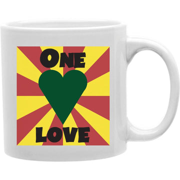 One Love 1LUVHEART Coffee Mugs  Coffee and Tea Ceramic  Mug 11oz