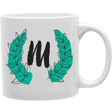 M Coffee Mug  Coffee and Tea Ceramic  Mug 11oz