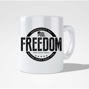 Independence Day United States Of America Established Since 1776 Mug  Coffee and Tea Ceramic  Mug 11oz