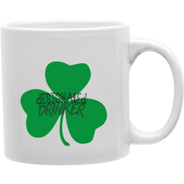 Designated Drinker Mug  Coffee and Tea Ceramic  Mug 11oz