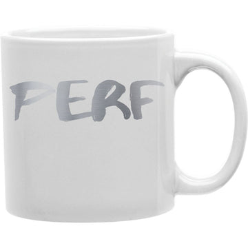 Perf Mug  Coffee and Tea Ceramic  Mug 11oz