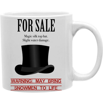 For Sale Magic Silk Top Hat, Slight Water Damage Mug  Coffee and Tea Ceramic  Mug 11oz