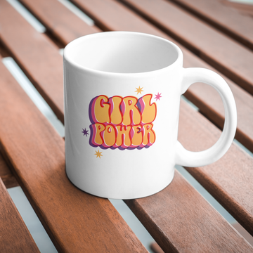 Girl Power Coffee and Tea Ceramic Mug 11oz