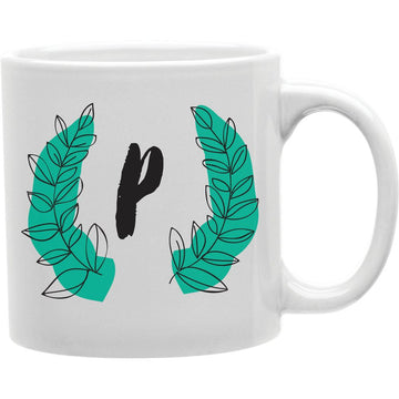 P Coffee Mug Coffee and Tea Ceramic Mug 11oz