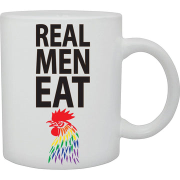 Real Men Eat Mug  Coffee and Tea Ceramic  Mug 11oz