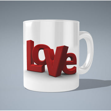 Love Mug  Coffee and Tea Ceramic  Mug 11oz