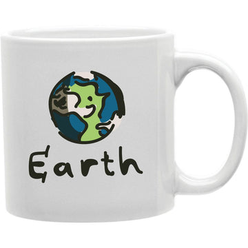 Earth Mug  Coffee and Tea Ceramic  Mug 11oz