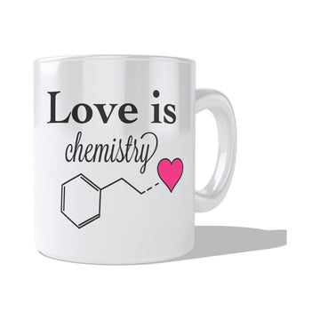 Love is Chemistry  Coffee and Tea Ceramic  Mug 11oz