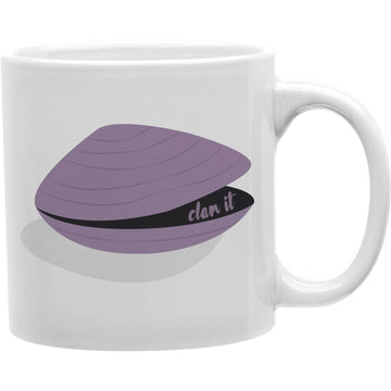 Clam It Emoji Mug Coffee and Tea Ceramic  Mug 11oz