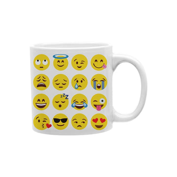 EmoJi enthusiast White 11oz Ceramic Coffee Mug