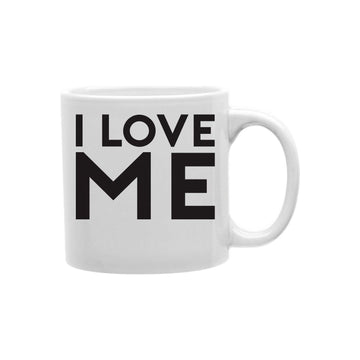 I LOVE ME Coffee and Tea Ceramic  Mug 11oz