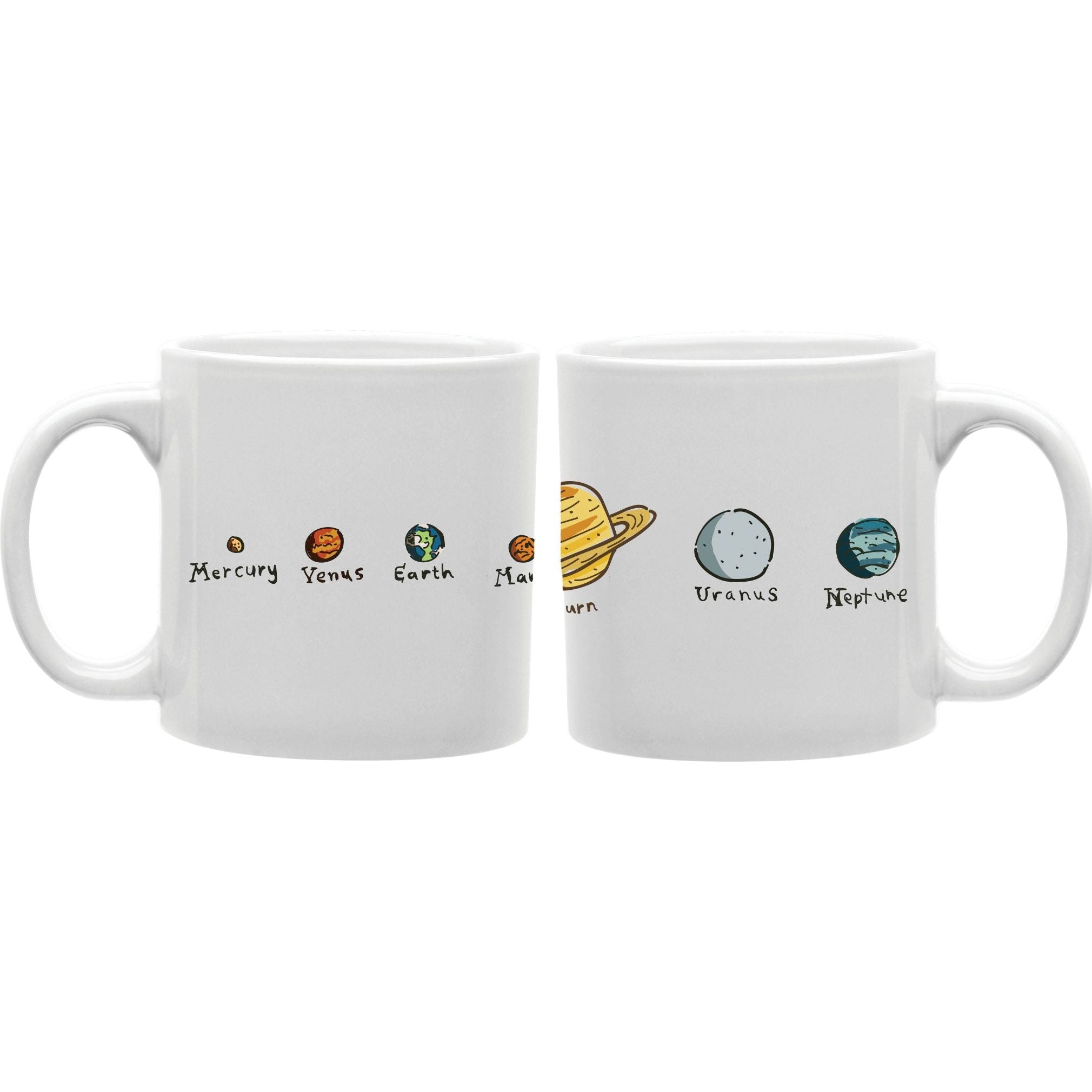 Mercury Yerus Earth Man Urn Uranus Neptune Mug  Coffee and Tea Ceramic  Mug 11oz