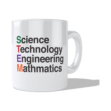 Science Technology Engineering Mathmatics Mug  Coffee and Tea Ceramic  Mug 11oz