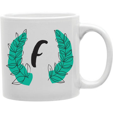 F Mug  Coffee and Tea Ceramic  Mug 11oz