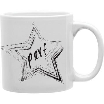 Perf Star Mug  Coffee and Tea Ceramic  Mug 11oz