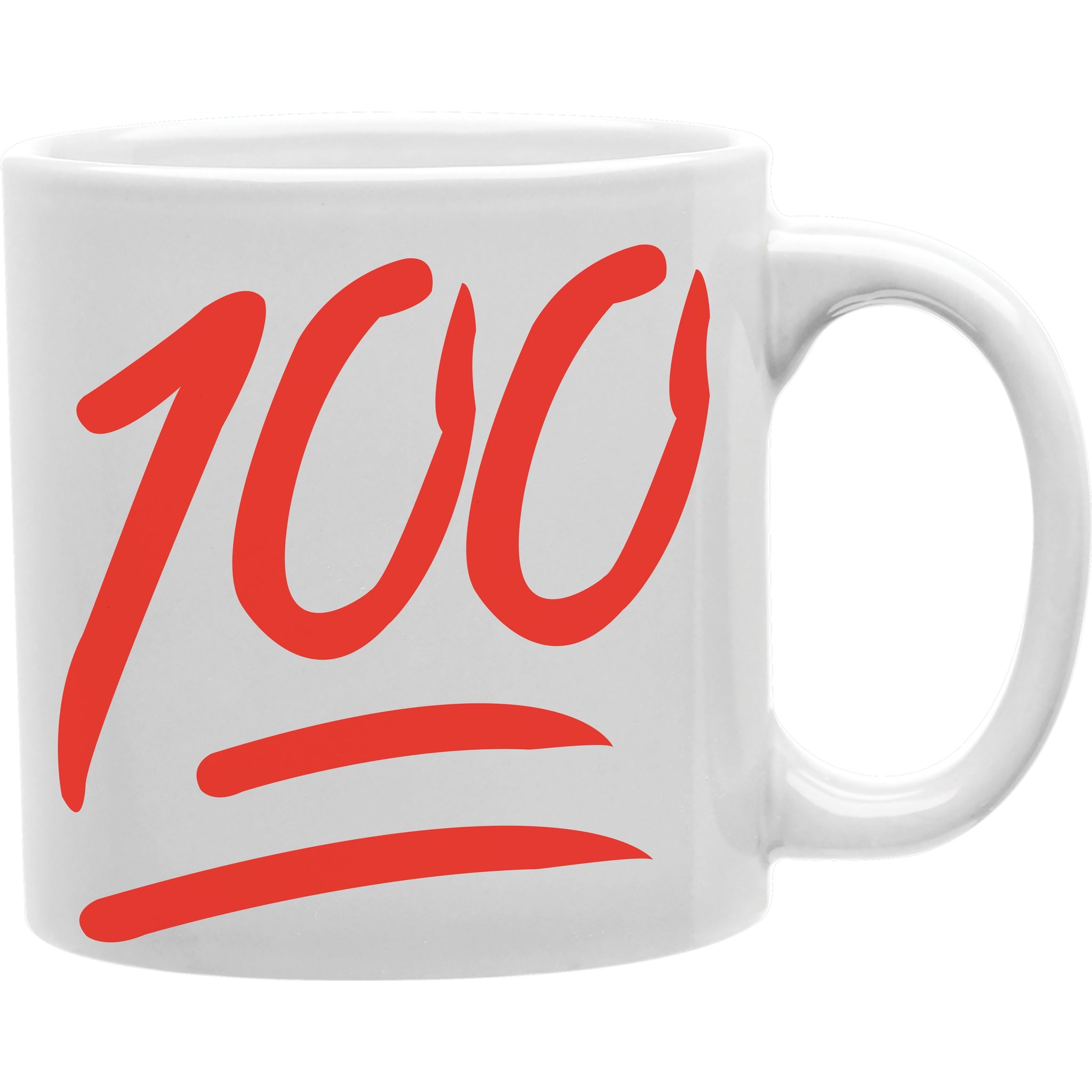 Emoji 100 Mug By everydayMug  Coffee and Tea Ceramic  Mug 11oz