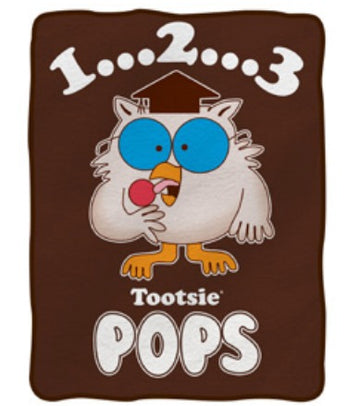 Mr. Owl How Many Licks Ultra Plush Fleece Blanket 50x60