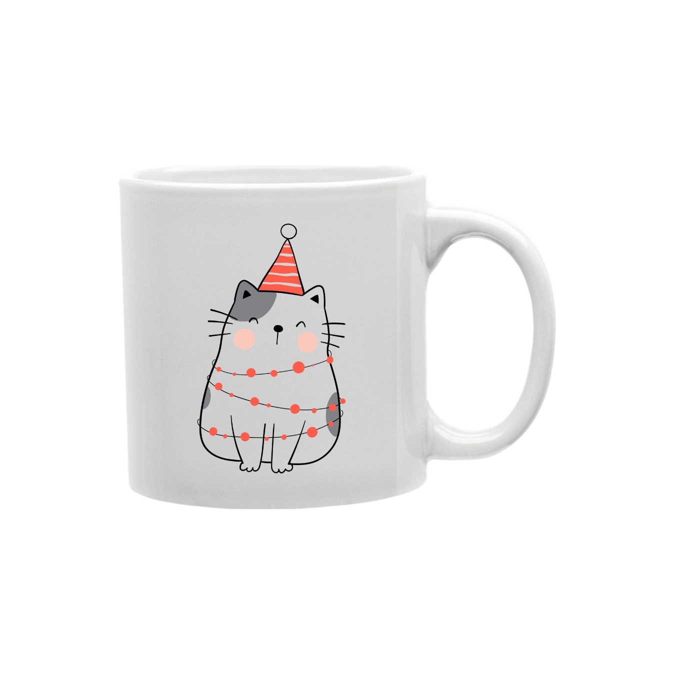Cat Emoji Coffee and Tea Ceramic Mug 11oz