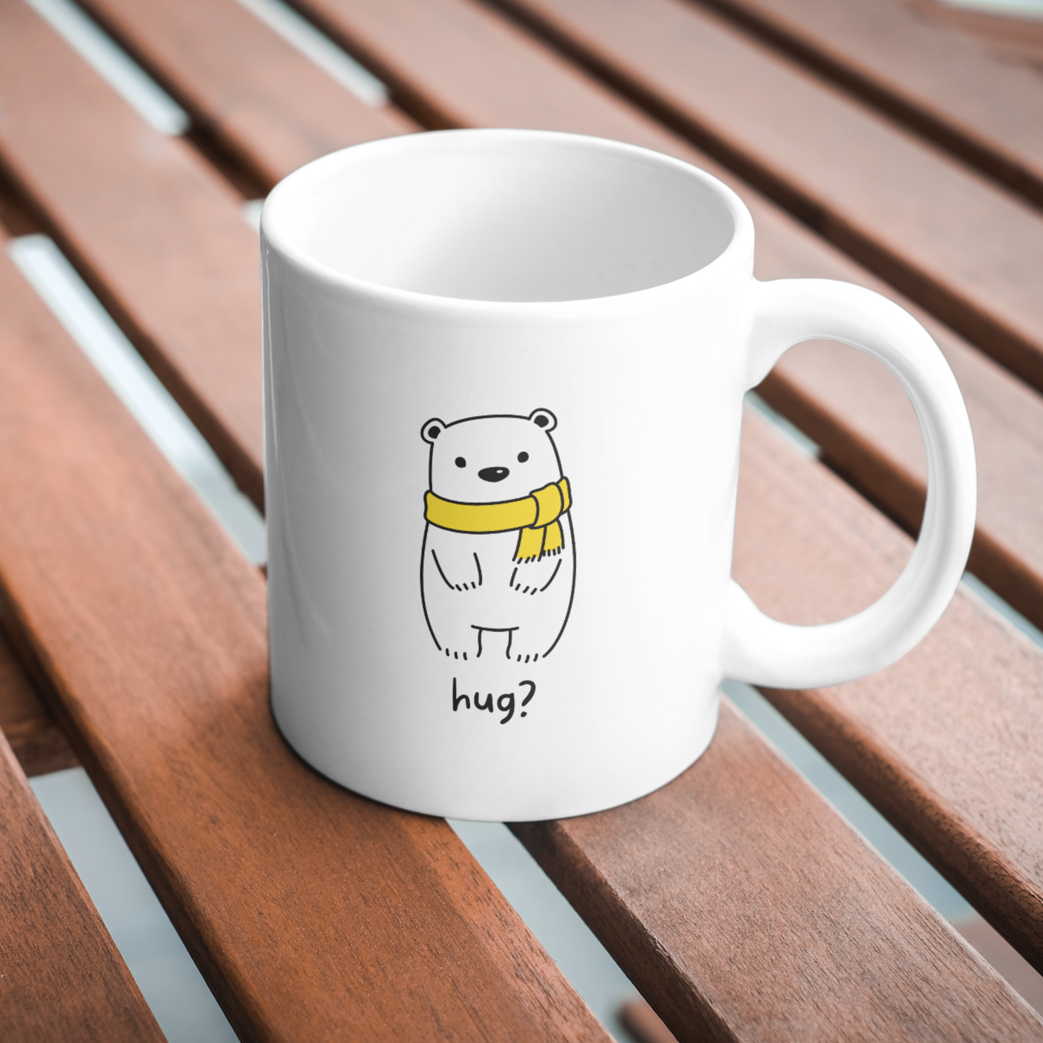 Hug Emoji Coffee and Tea Ceramic Mug 11oz