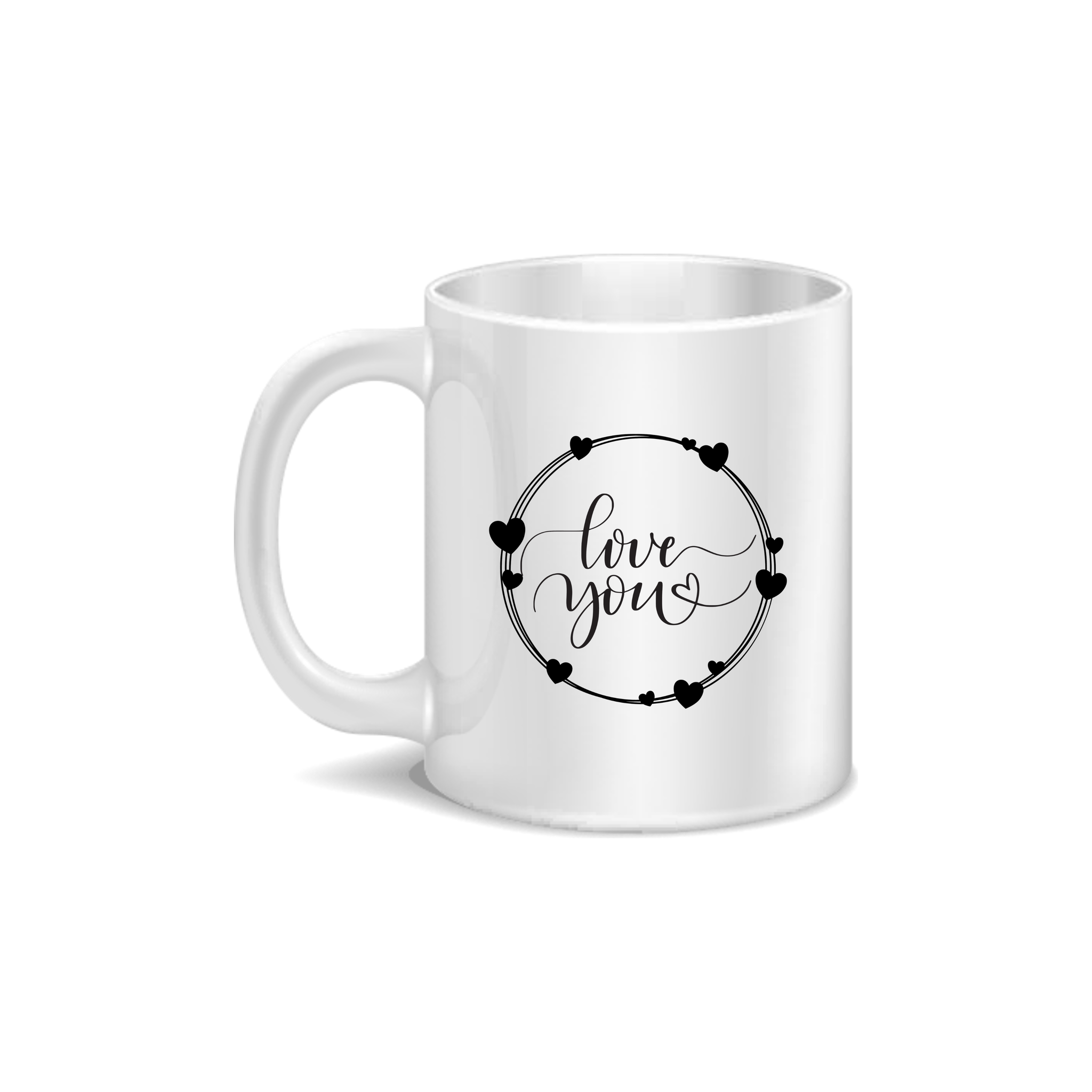 Love You Coffee and Tea Ceramic Mug 11oz