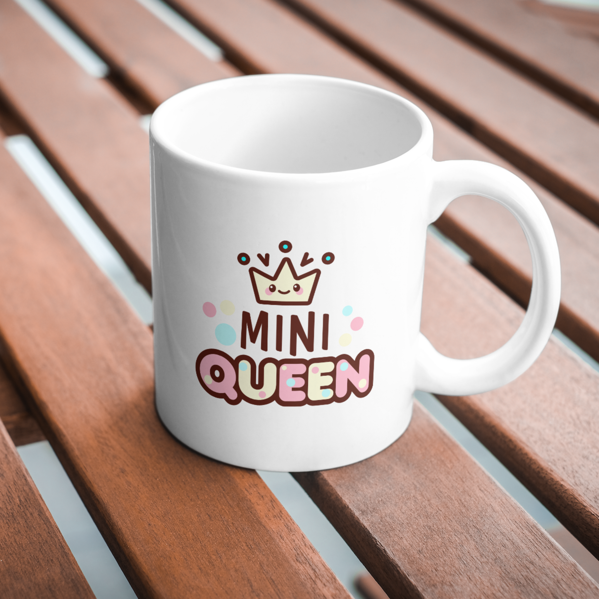 Mini Queen Coffee and Tea Ceramic Mug 11oz