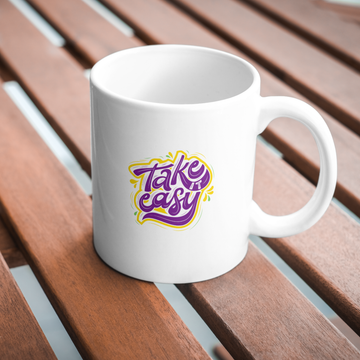 Take Easy Coffee and Tea Ceramic Mug 11oz