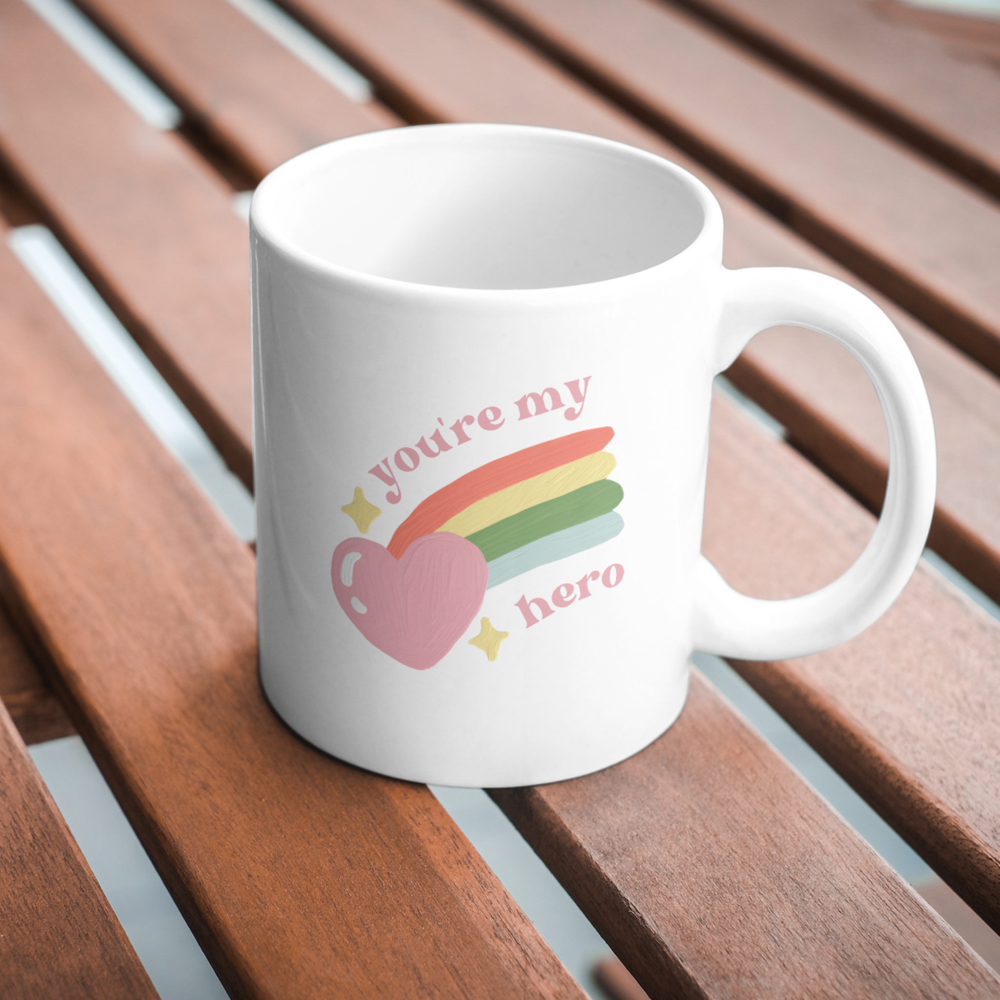 You,re My Hero Coffee and Tea Ceramic Mug 11oz