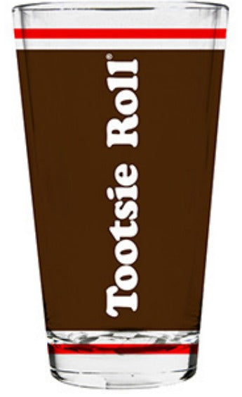 Tootsie Roll Wrapper 16 oz. Pint Glass - Brown