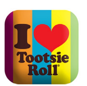 I Heart Tootsie Roll Spandex Beaded Pillow - Rainbow Stripe