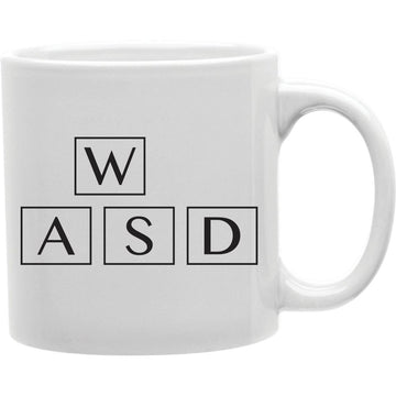 Wasd Mug  Coffee and Tea Ceramic  Mug 11oz