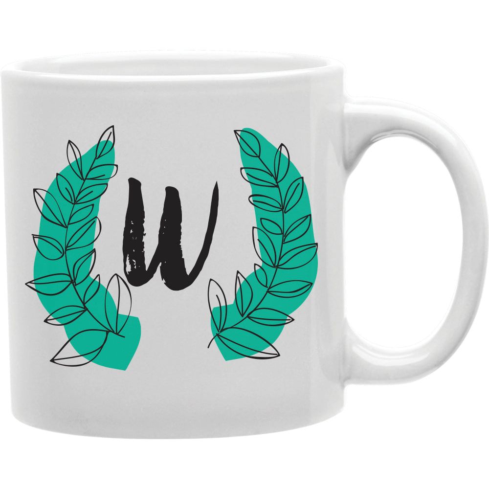 W Coffee Mug  Coffee and Tea Ceramic  Mug 11oz