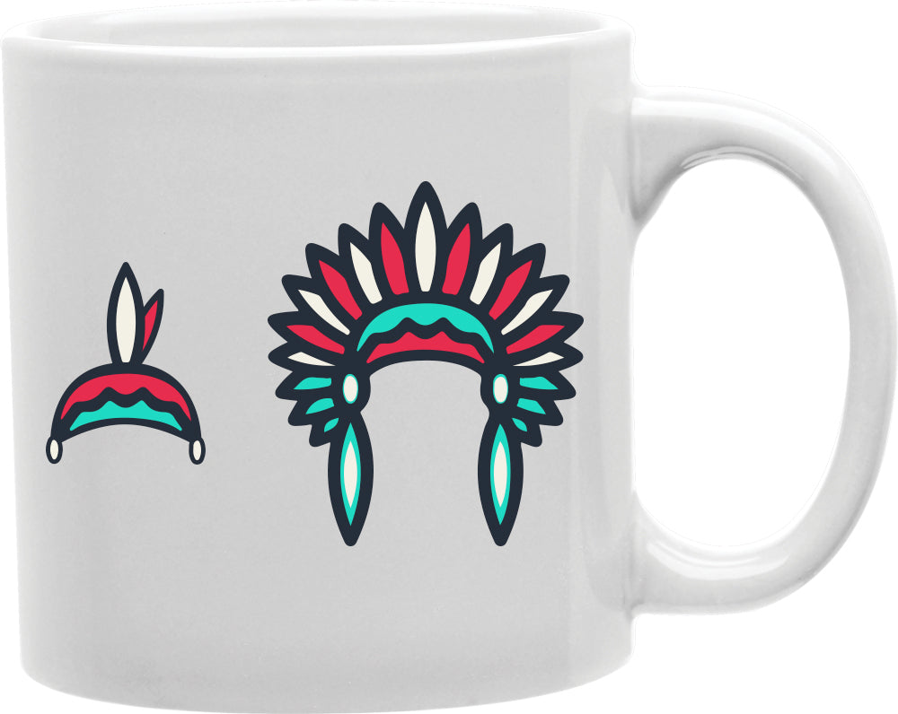 Feather Headdress Emoji Coffee and Tea Ceramic Mug 11oz