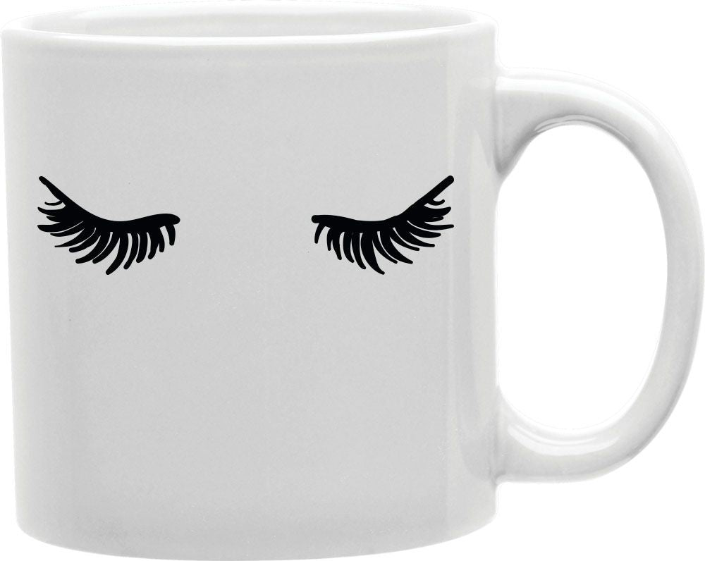 Black Lashes Coffee and Tea Ceramic Mug 11oz