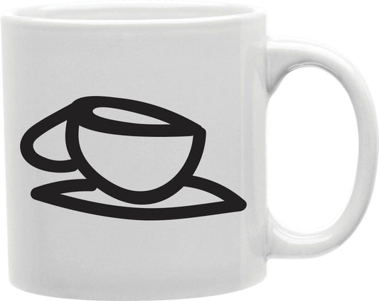 Coffee Cup Drawing Coffee and Tea Ceramic Mug 11oz