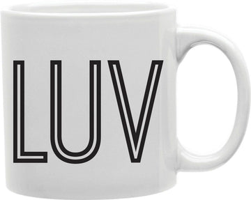 LUV Coffee and Tea Ceramic Mug 11oz