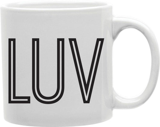 LUV Coffee and Tea Ceramic Mug 11oz