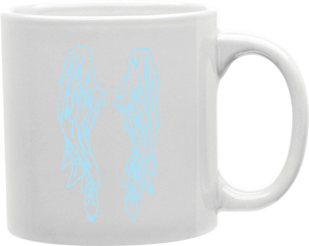 Blue Angel Wings Coffee and Tea Ceramic Mug 11oz