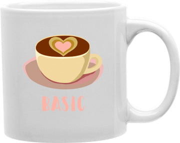 Basic Latte Coffee and Tea Ceramic Mug 11oz