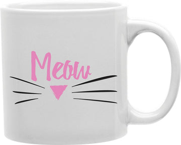 Meow Whiskers Coffee and Tea Ceramic Mug 11oz