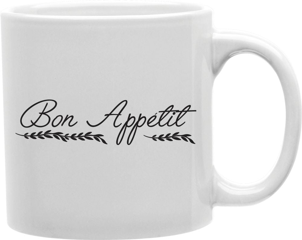 Bon Appetit Script Coffee and Tea Ceramic Mug 11oz