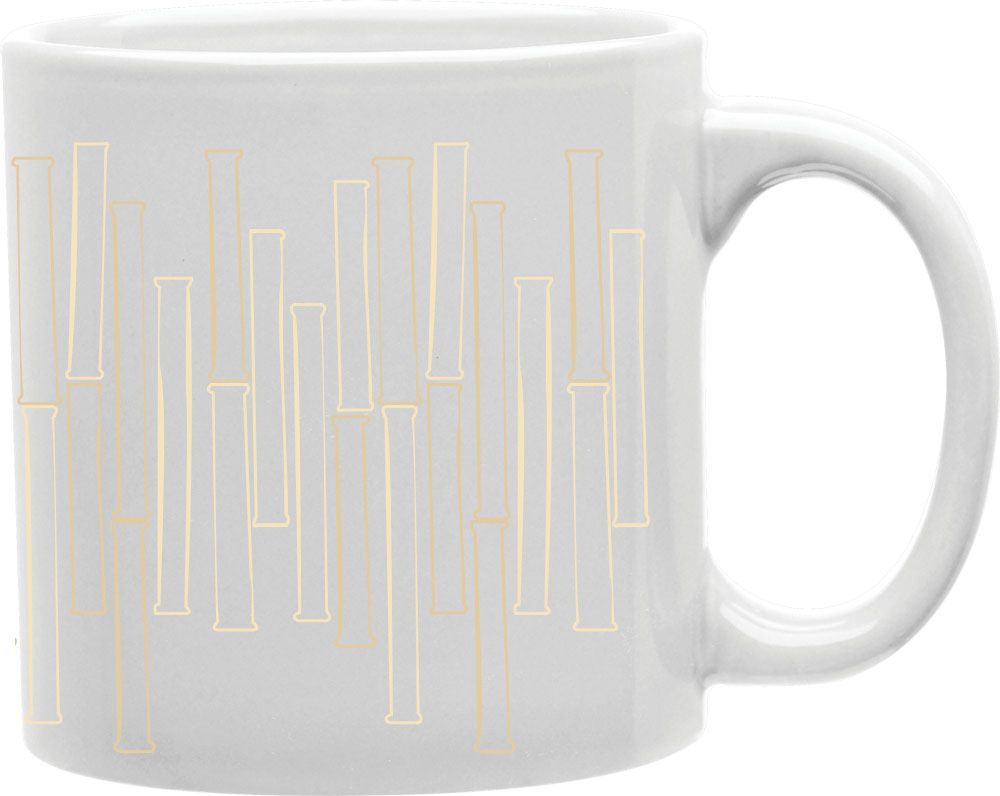 Bamboo Collage Wrap Coffee and Tea Ceramic Mug 11oz