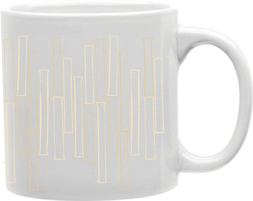 Bamboo Collage Wrap Coffee and Tea Ceramic Mug 11oz