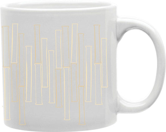 Bamboo Collage Wrap Coffee and Tea Ceramic Mug 11oz