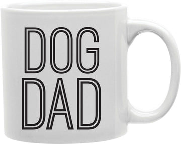 Dog Dad Outline Coffee and Tea Ceramic Mug 11oz