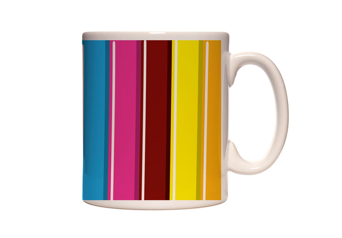 Candy Stripes Coffee and Tea Ceramic Mug 11oz