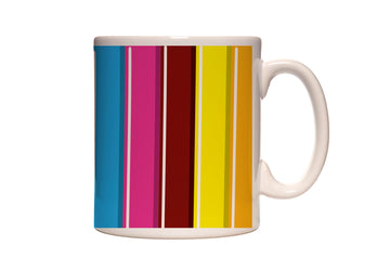 Candy Stripes Coffee and Tea Ceramic Mug 11oz