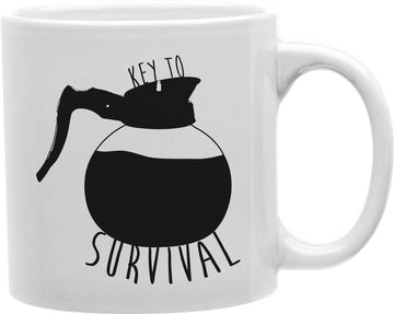 Key To Survival Coffee and Tea Ceramic Mug 11oz