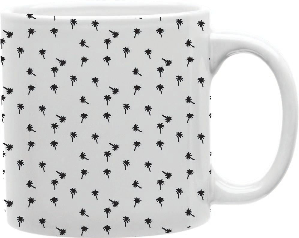 Palm Tree Pattern Coffee and Tea Ceramic Mug 11oz