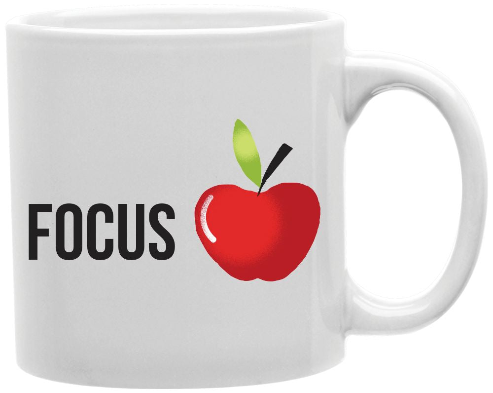 Focus Apple Coffee and Tea Ceramic Mug 11oz