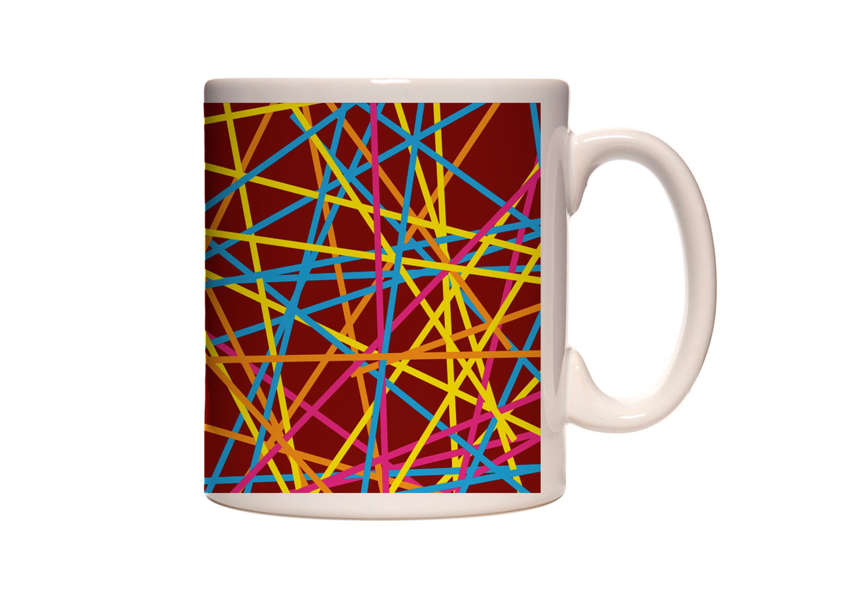 Candy Sprinkle Lines Coffee and Tea Ceramic Mug 11oz